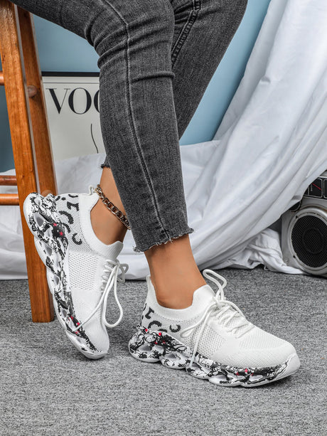 Liber Four Seasons Print Unisex Casual Sneakers