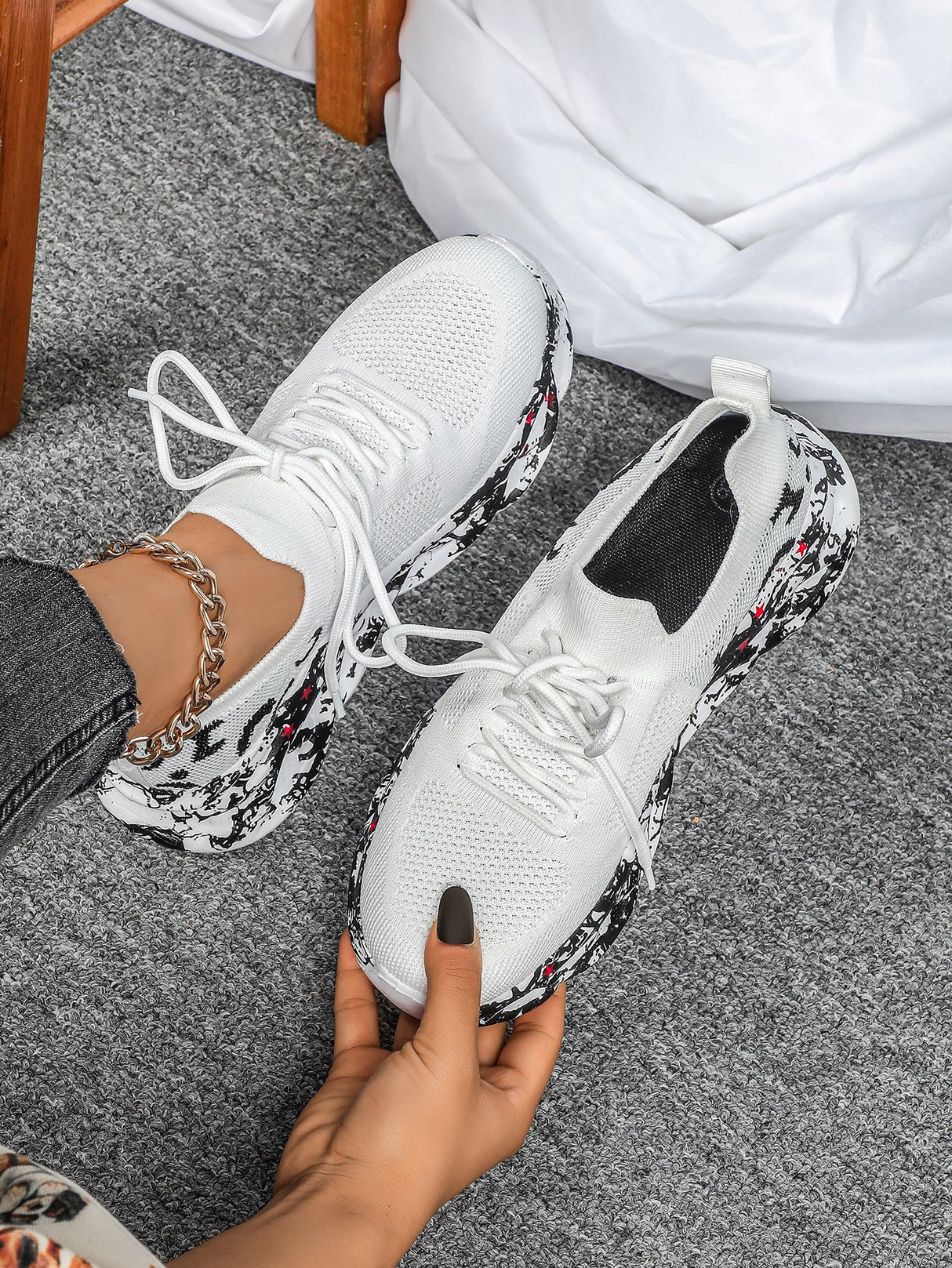 Liber Four Seasons Print Unisex Casual Sneakers