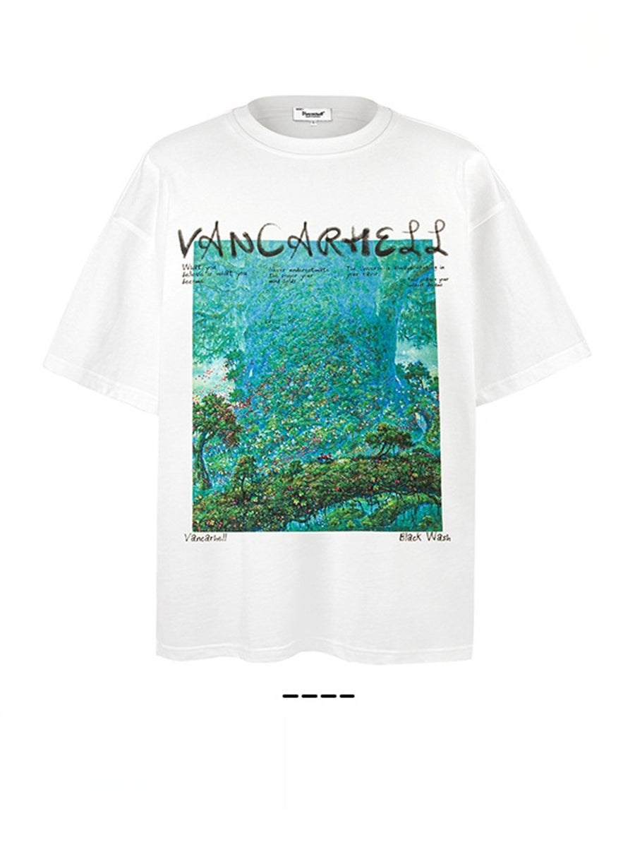 Liber Summer Men's Printed Pattern T-shirts