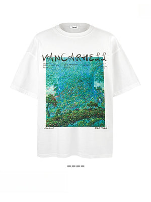 Liber Summer Men's Printed Pattern T-shirts