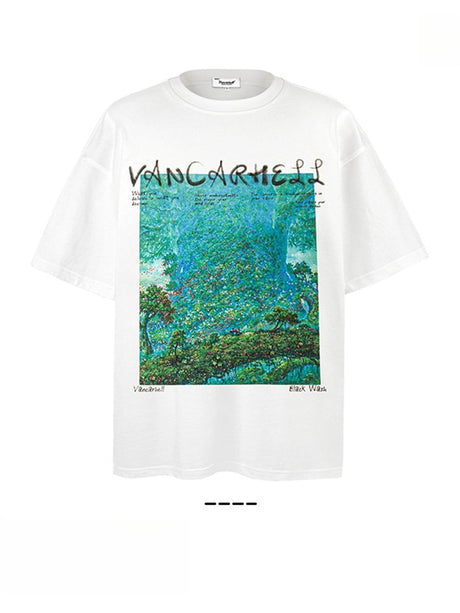 Liber Summer Men's Printed Pattern T-shirts