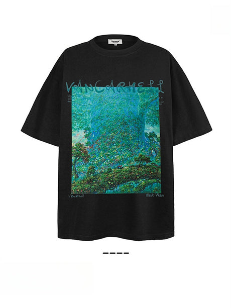 Liber Summer Men's Printed Pattern T-shirts