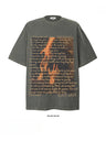 Liber Summer Men's Printed Letter T-shirts