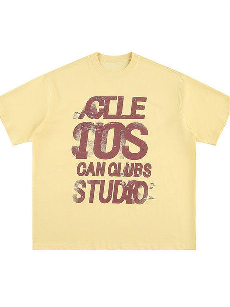 Liber SS Men's Lettering Printed T-Shirt