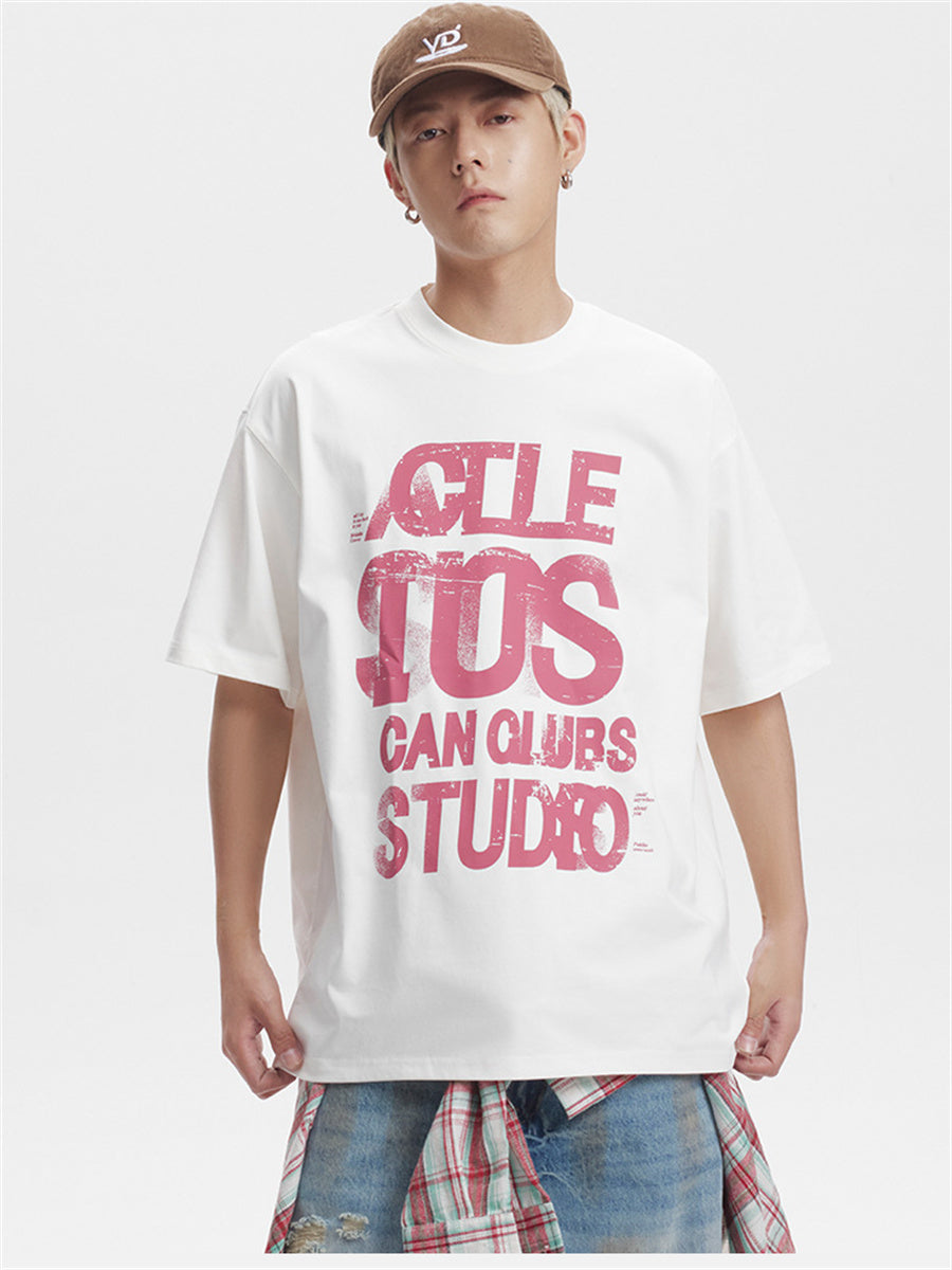Liber SS Men's Lettering Printed T-Shirt