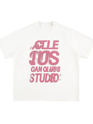 Liber SS Men's Lettering Printed T-Shirt