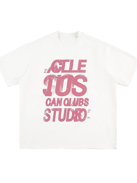 Liber SS Men's Lettering Printed T-Shirt