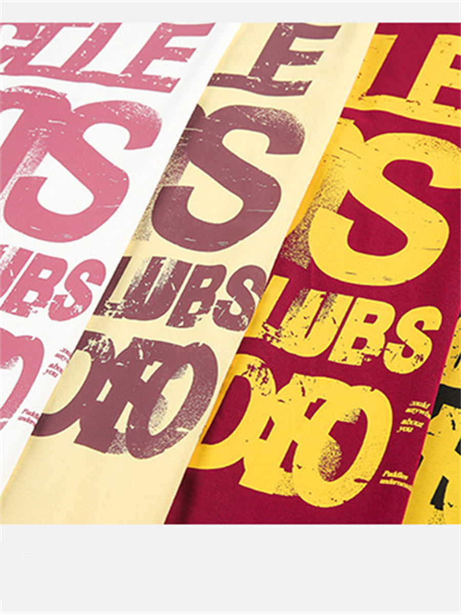 Liber SS Men's Lettering Printed T-Shirt