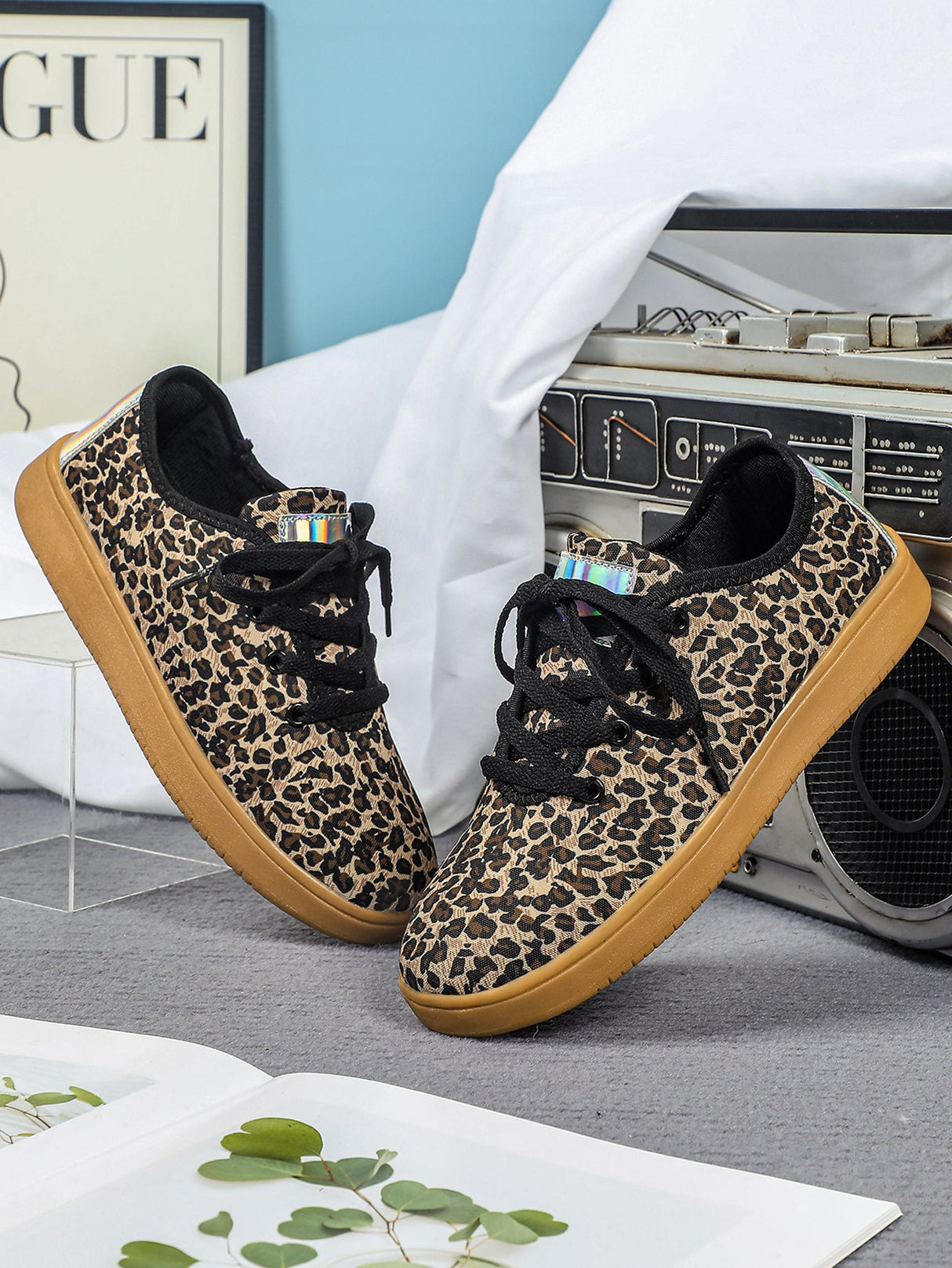 Liber Four Seasons Leopard Print Unisex Casual Sports Shoes