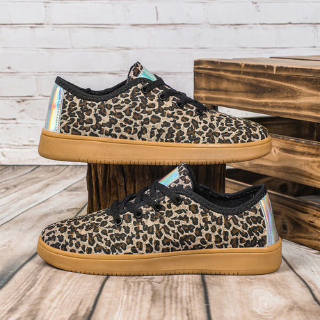 Liber Four Seasons Leopard Print Unisex Casual Sports Shoes