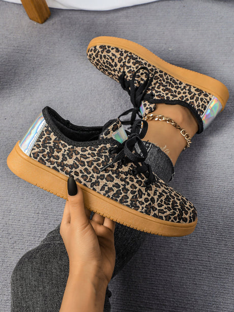 Liber Four Seasons Leopard Print Unisex Casual Sports Shoes
