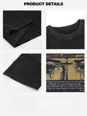 Liber Summer Men's Printed Solid Color T-shirts