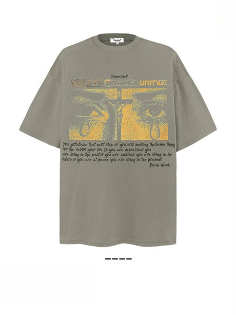 Liber Summer Men's Printed Solid Color T-shirts