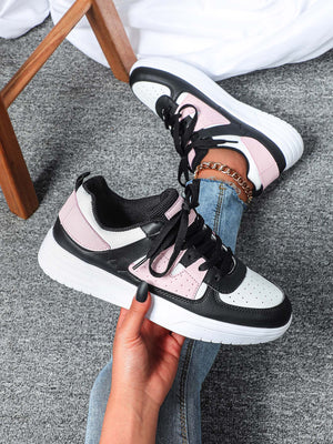 Liber Four seasons women's shoes color matching ladies sneakers