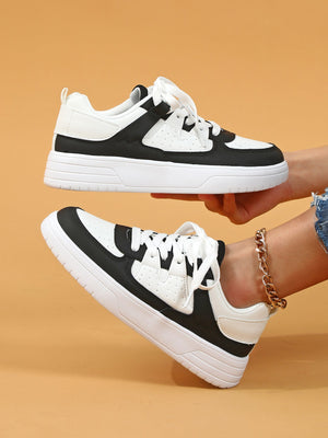 Liber Four seasons women's shoes color matching ladies sneakers