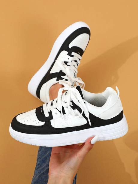 Liber Four seasons women's shoes color matching ladies sneakers