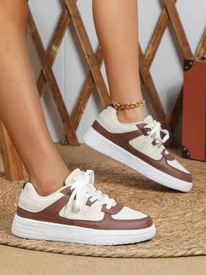 Liber Four seasons women's shoes color matching ladies sneakers