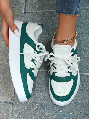 Liber Four seasons women's shoes color matching ladies sneakers