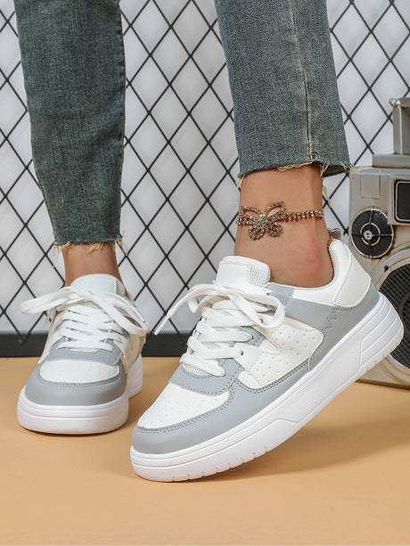 Liber Four seasons women's shoes color matching ladies sneakers