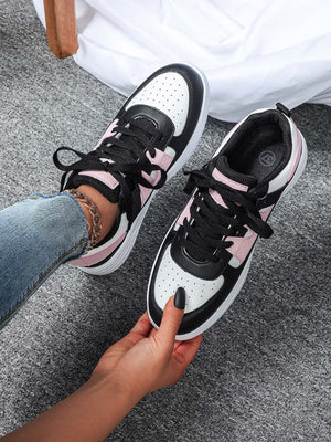 Liber Four seasons women's shoes color matching ladies sneakers