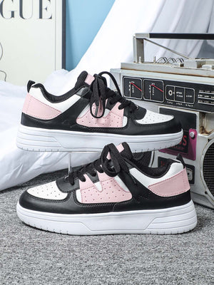 Liber Four seasons women's shoes color matching ladies sneakers