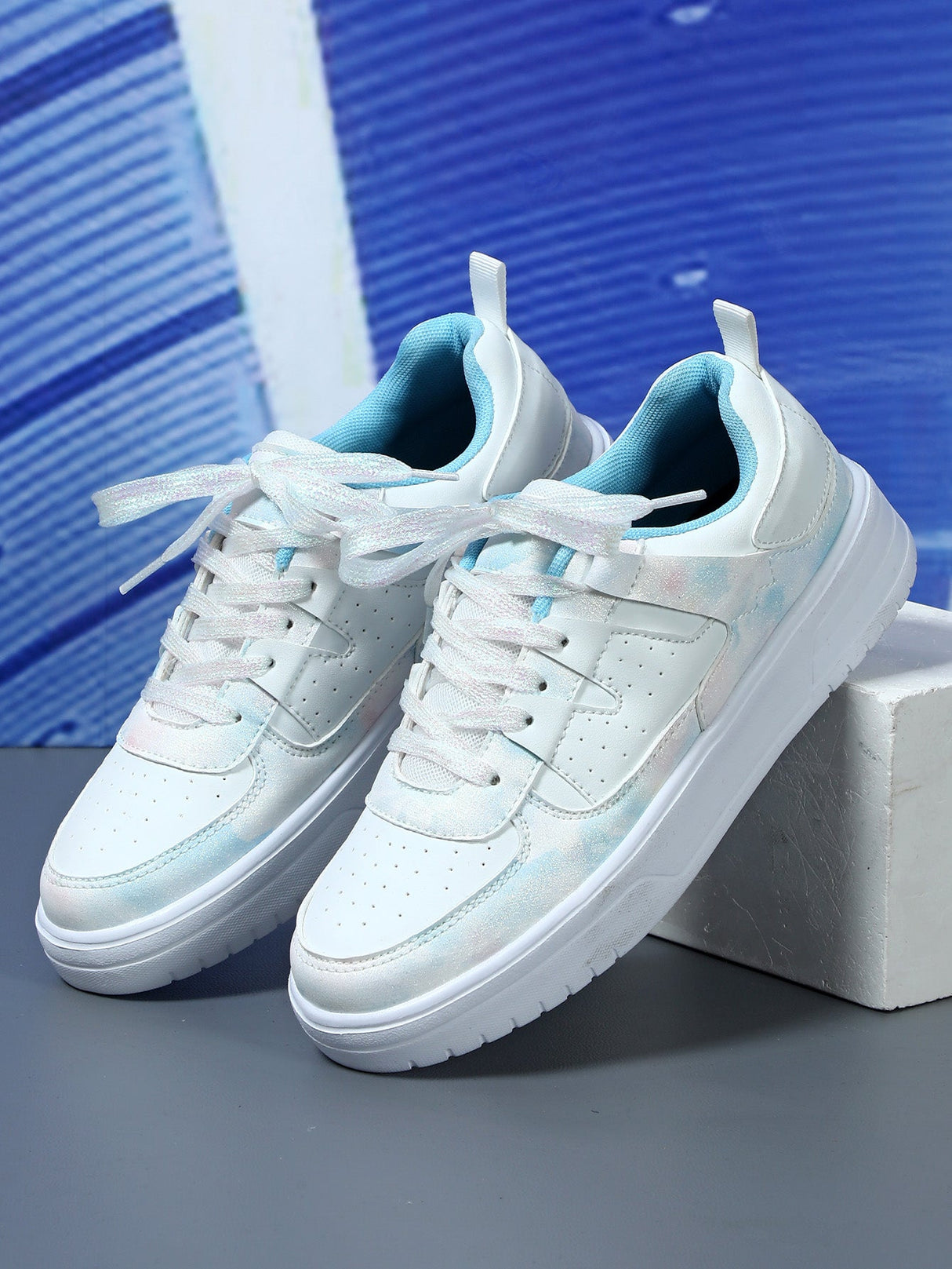 Liber Four seasons women's shoes color matching ladies sneakers