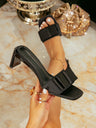Bow High Heel Mules