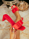 Bow High Heel Mules