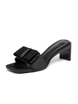 Bow High Heel Mules