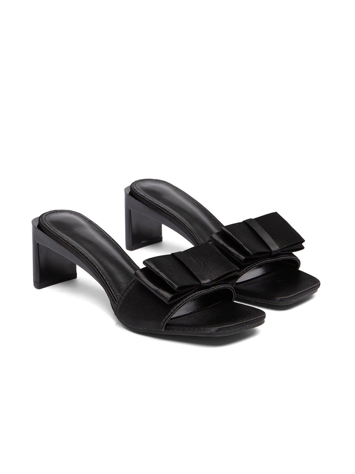 Bow High Heel Mules