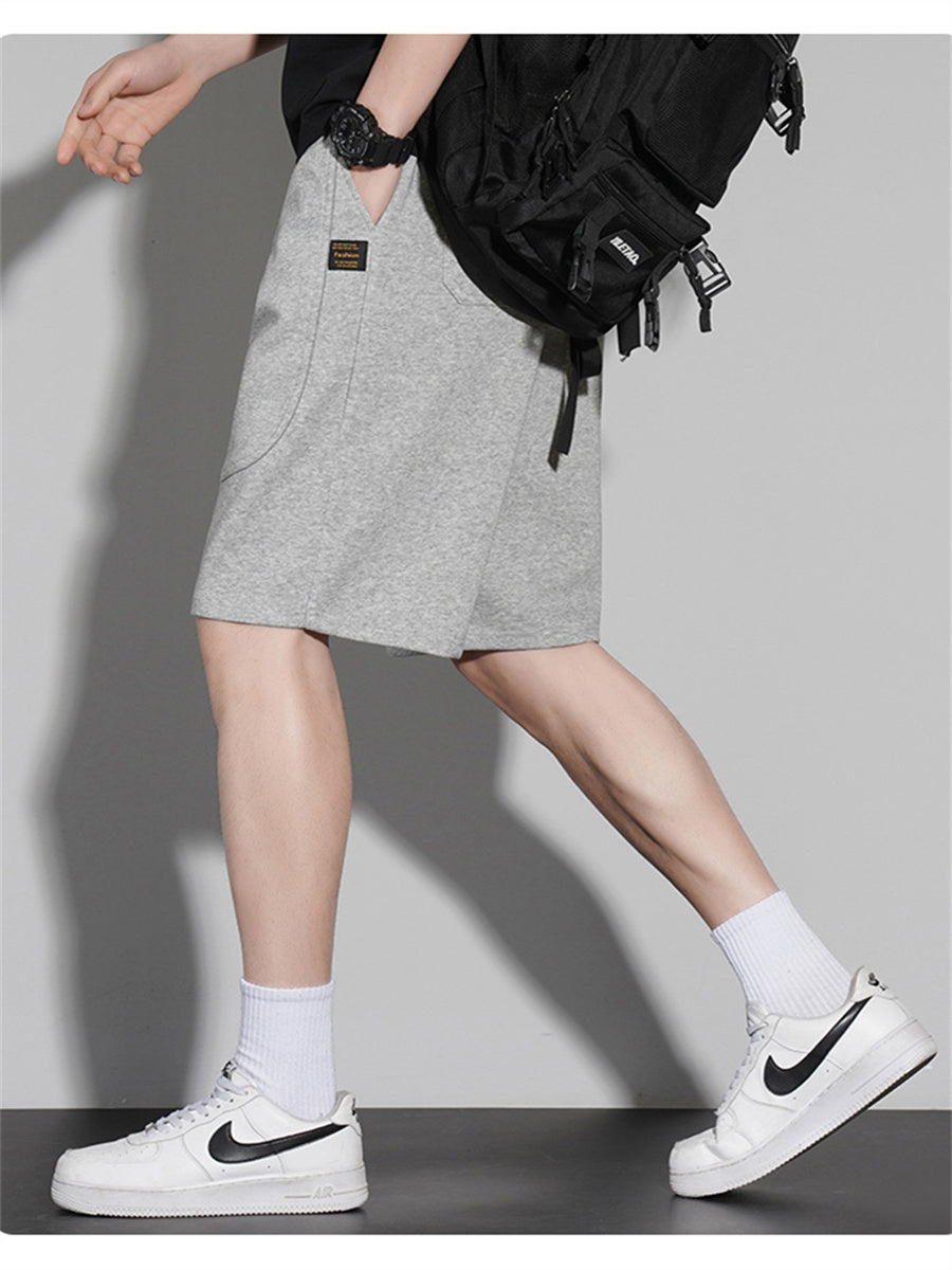 Liber Summer Men's Pocket decoration Letter Basic Shorts