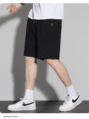 Liber Summer Men's Pocket decoration Letter Basic Shorts