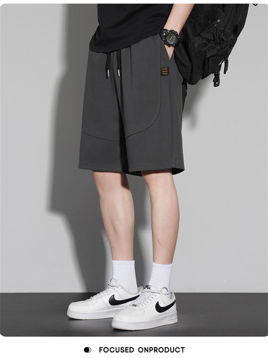 Liber Summer Men's Pocket decoration Letter Basic Shorts