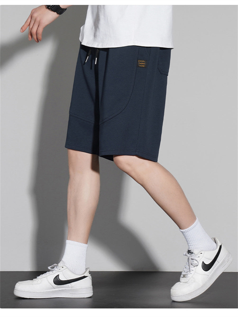 Liber Summer Men's Pocket decoration Letter Basic Shorts