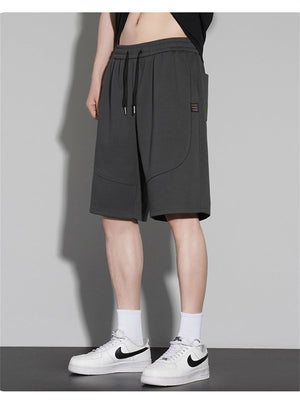 Liber Summer Men's Pocket decoration Letter Basic Shorts