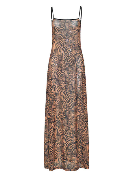 Liber Summer Women's Geometric Print Midi Dress