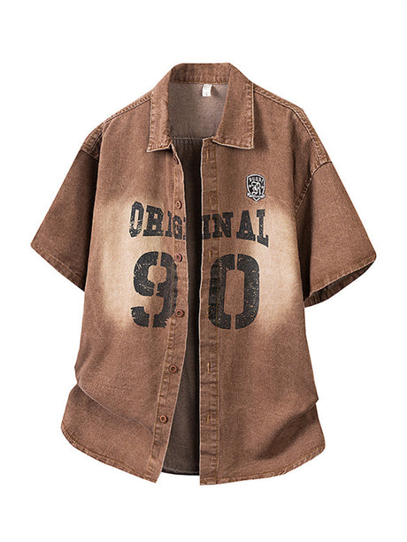 Liber Summer Men's Printed None Shirts