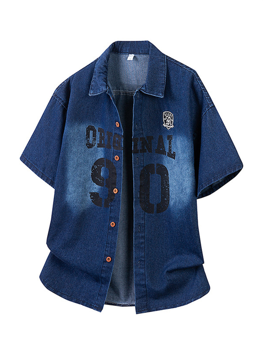 Liber Summer Men's Printed None Shirts