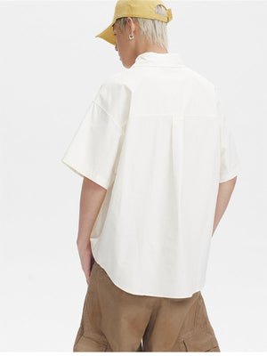 Liber SS Men's Animal Embroidered Cover-up Shirt