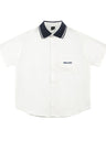 Liber SS Men's Lettering Embroidered Smock Shirt