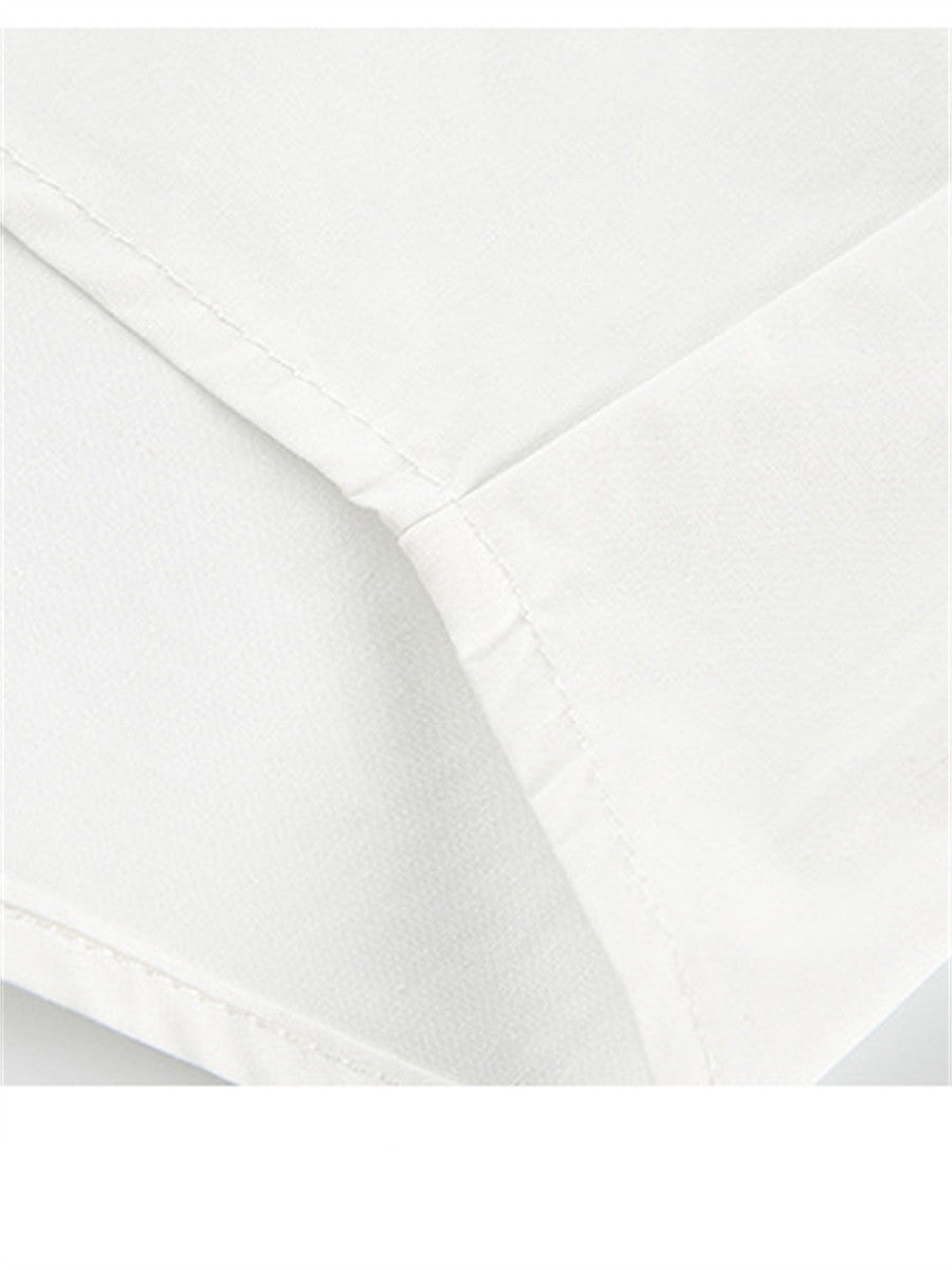 Liber SS Men's Lettering Embroidered Smock Shirt