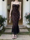 Liber SS Women's Lace Midi Dress