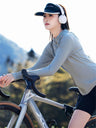 Liber SS Women's Solid Color Zipper Stand Collar Sun Protection Clothing