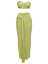 Liber Autumn Women's Lace Solid Color 2-piece Sets