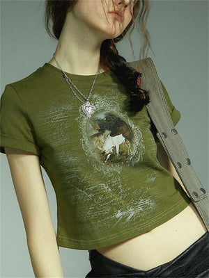 Liber Summer Women's Printed T-Shirt