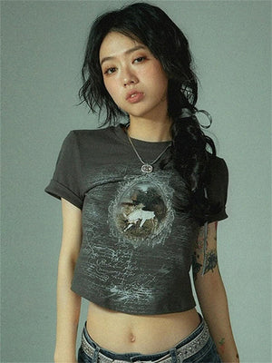 Liber Summer Women's Printed T-Shirt