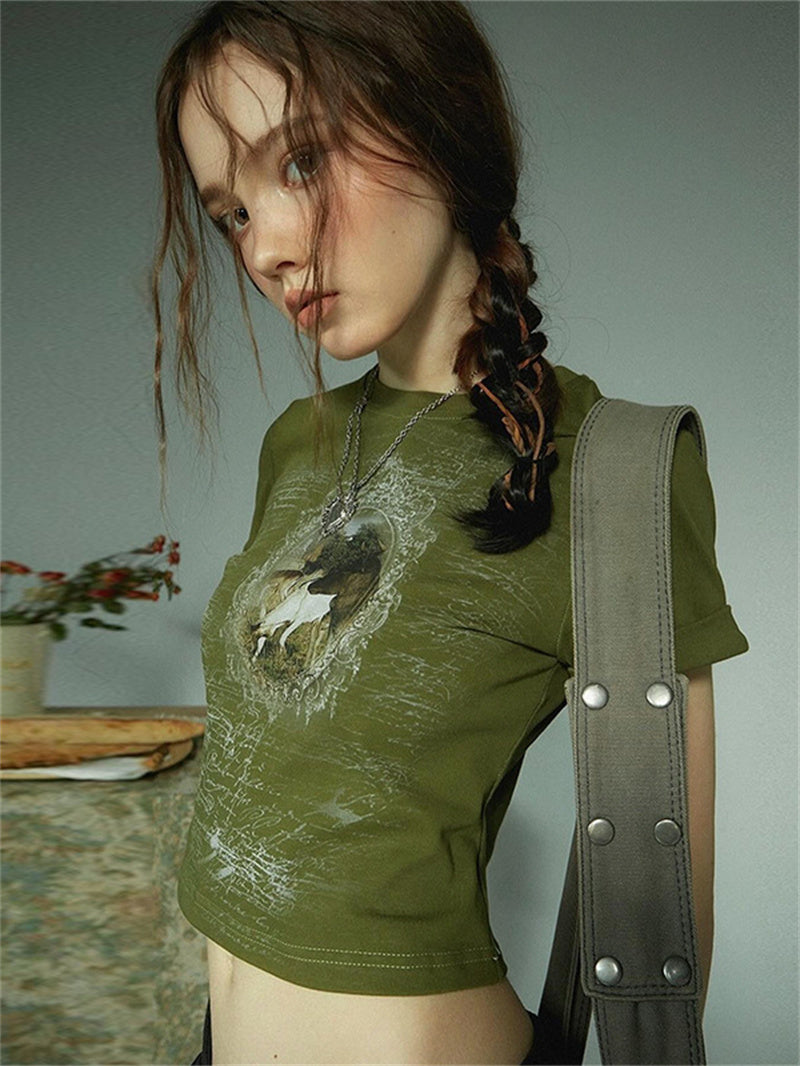 Liber Summer Women's Printed T-Shirt