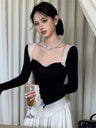 Liber SS Women's Lace Trim T-Shirt