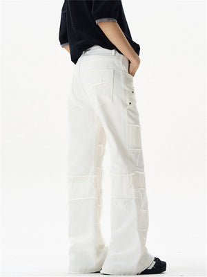 Liber Summer Men's Pocket decoration Casual Pants