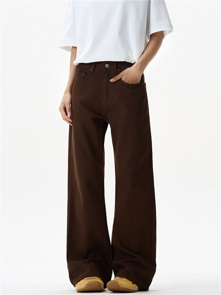 Liber Summer Men's Rivet Solid Color Pants